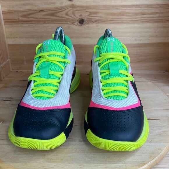 Under Armour Stephen Curry Multicolor Athletic Sneaker Shoes Women’s Size 6.5/5 - Picture 4 of 8